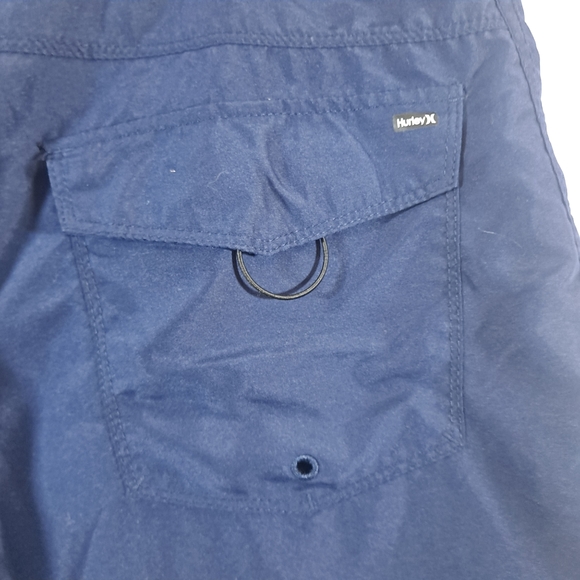 Hurley Blue Board Swim Shorts Men's Size 38 Pockets - Picture 5 of 6